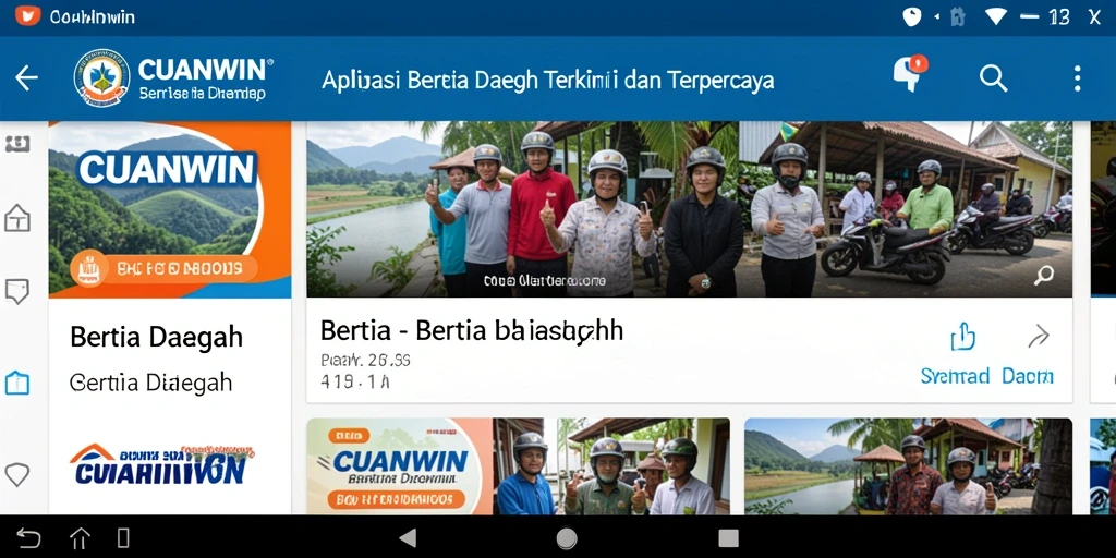 Antarmuka modern dan sederhana dari aplikasi CUANWIN.