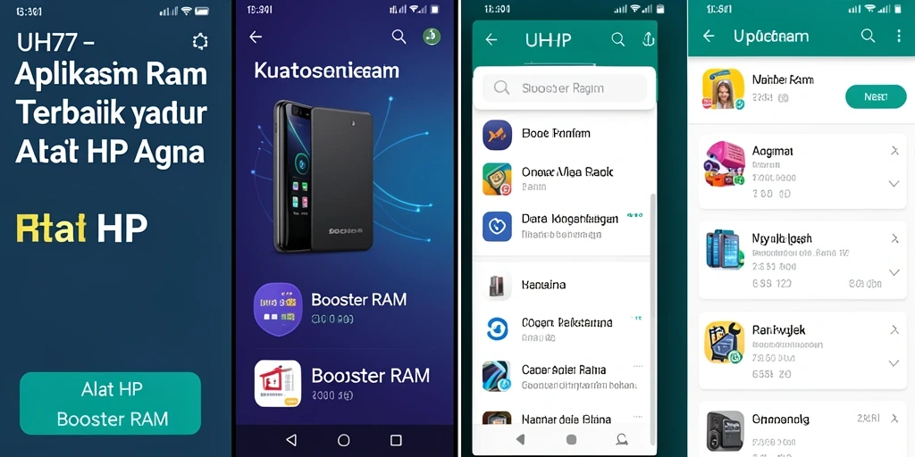 Screenshot utama UH77 menunjukkan antarmuka yang sederhana dan fungsional.